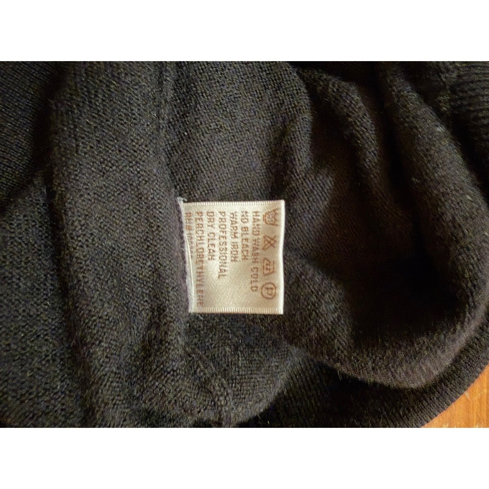 Peter Millar XXL Black Merino Wool V-Neck Sweater WMGA Golf Flags Logo Mens - Picture 13 of 13